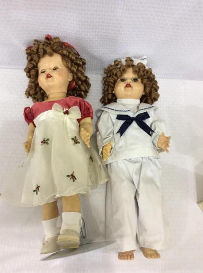 Lot of 2 Large Ideal Dolls- Approx 23 inches tall