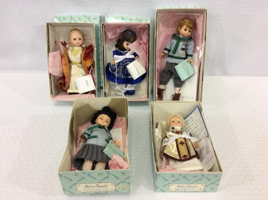 Lot of 5 Madame Alexander Dolls in Boxes