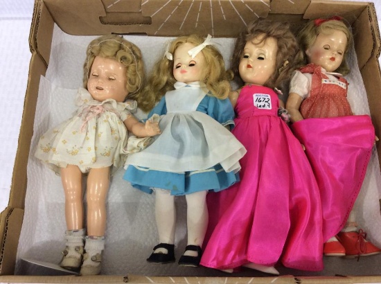 Lot of 4 Various Vintage Dolls