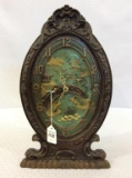 Oriental Design Keywind Clock