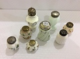 Lot of 8 Various Vintage Shakers
