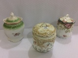 Lot of 3 Biscuit Jars Including Germany-