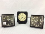 Lot of 3 Alarm Clocks in Working Order