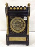 Ornate Iron Ansonia Keywind Clock w/ Open