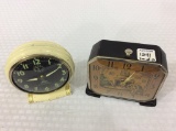 Lot of 2 Alarm Clocks by the Lux Clock Co.