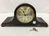 Keywind Mantle Clock w/ Key in Working Order