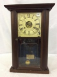 Jerome Weighted Keywind Clock w/ Etched Glass