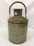 Vintage Metal Can w/ Lid & Handle