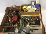 Box w/ Various Watch & Clock Repair Tools,