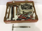 Box w/ Various Tools Related to Clock & Watch