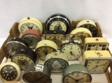 Lot of 16 Various Sm. Alarm Clocks