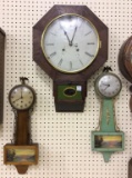 Lot of 3 Keywind & Wind Up Wall Hanging Clocks