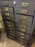 Lg. Steelmaster 20 Drawer Cabinet Filled