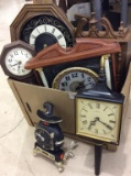 Lg. Box of Various Clocks-Many Not