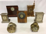 Lot of 7 Clocks Including Alarm Clocks-One Adv.