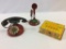 Lot of 3 Including 2 Toy Telephones & Ideal Tin