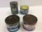Lot of 4 Adv. Coffee Tins Including