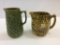 Lot of 2 Stoneware Pitchers Including