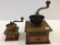 Lot of 2 One Drawer Coffee Grinders