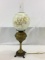 Electrified Kerosene Banquet Lamp w/ Globe