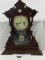 Waterbury Clock Co. Shelf Clock w/ Etched