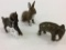 Lot of 3 Iron Animal Banks Including