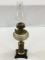 Metal Base Glass Kerosene Lamp w/ Chimney
