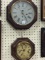 Lot of 2 Round Octagon Clocks Including