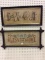 Lot of 2 Antique Framed Stitchery Pieces Including