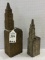 Lot of 2 Tall Sky Scraper Banks-One Marked
