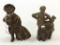 Lot of 2 Figurial Iron Banks
