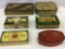 Lot of 6 Adv. Tins Mostly Biscuits, Shortbread,