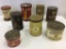 Lot of 8 Various Coffee Tins Including
