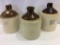 Lot of 3 Stoneware Jugs Including