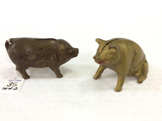 Lot of 2 Pig Banks Including