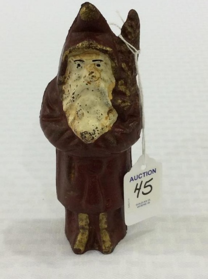 Iron Figurial Santa Bank