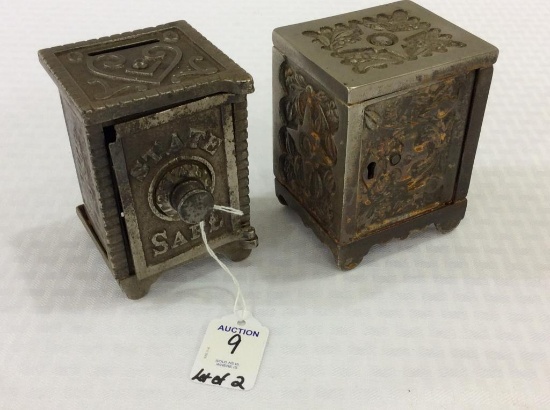 Lot of 2 Metal Safe Design Banks