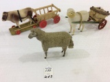 Lot of Toys Inclulding Cow Pull Toy w/ Wagon,