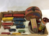 Group of Toys Including Sand Bucket Toy