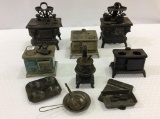 Group of 6 Children's Sm. Iron & Metal Stoves