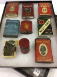 Lot of 9 Tobacco Tins Including Union Leader,