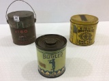 Lot of 3 Tobacco Tins Including Eight