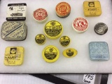 Group of 14 Sm. Adv. Watch Marker & Jeweler Tins