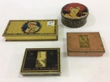 Lot of 4 Adv. Tins Including