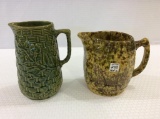 Lot of 2 Stoneware Pitchers Including
