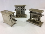 Lot of 3 Vintage Toasters (Missing Cords)