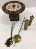 Wall Hanging Clock w/ Weights