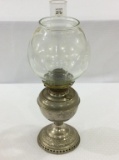 Metal B&H Kerosene Lamp w/ Glass