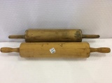 Lot of 2 Lg. Vintage Rolling PIns-One