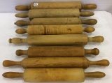 Lot of 8 Wood Rolling Pins